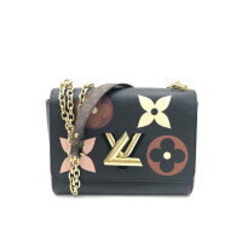 Louis Vuitton Noir Leather Black Twist Shoulder Bag